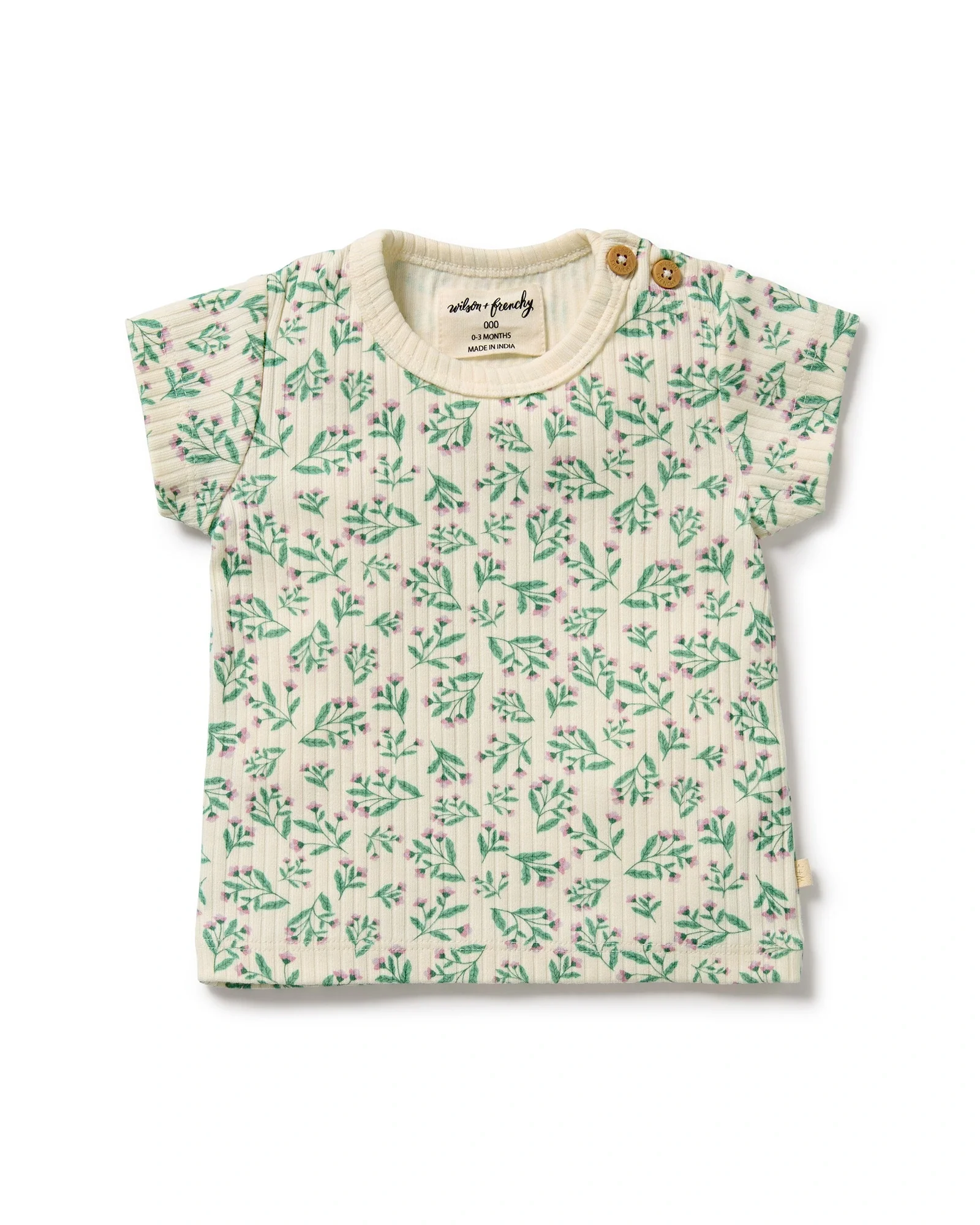 Wilson & Frenchy Periwinkle Organic Tee 0-3 Months