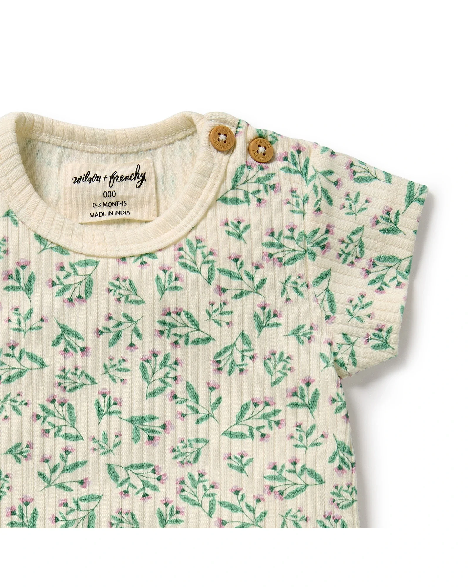 Wilson & Frenchy Periwinkle Organic Tee 0-3 Months - Image 3