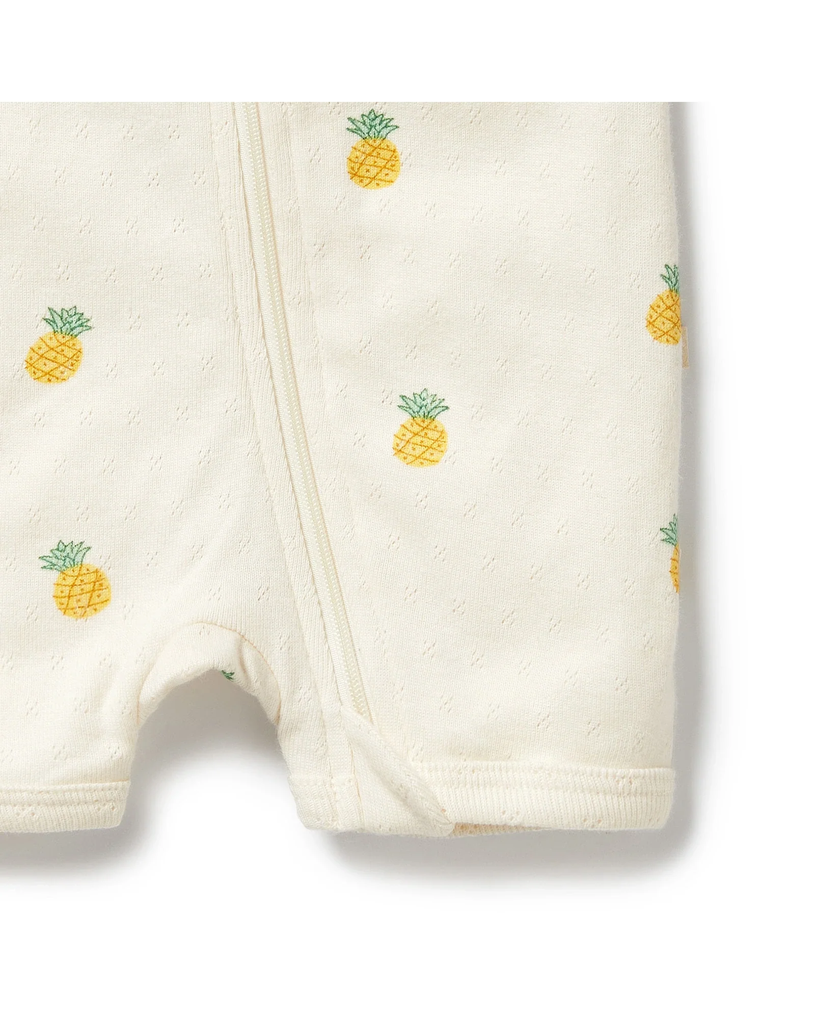 Wilson & Frenchy Piney Pals Organic Pointelle Boyleg Zipsuit 6-12 Months - Image 4