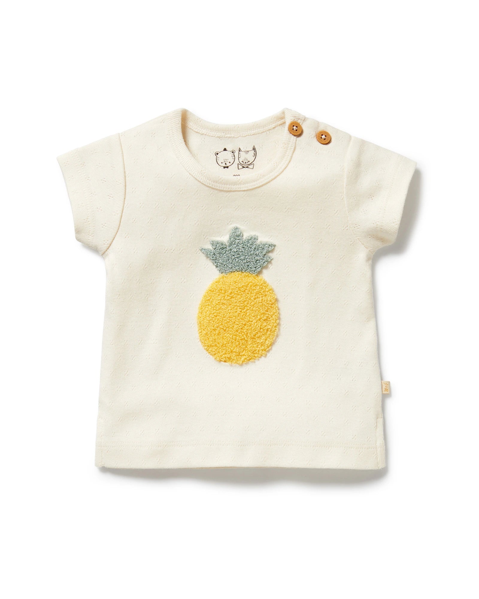 Wilson & Frenchy Piney Pals Organic Pointelle Tee 0-3 Months