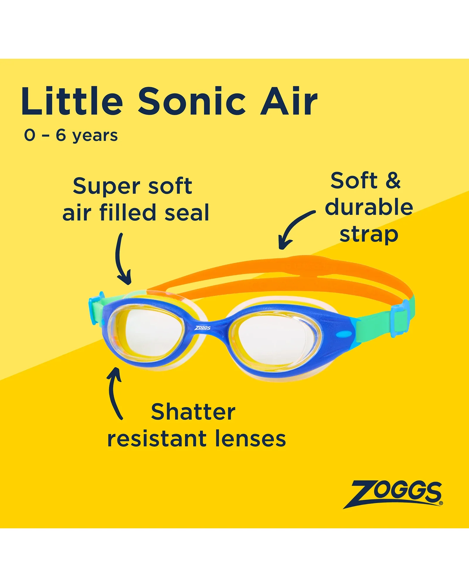 Zoggs Little Sonic Air Goggles - Image 4